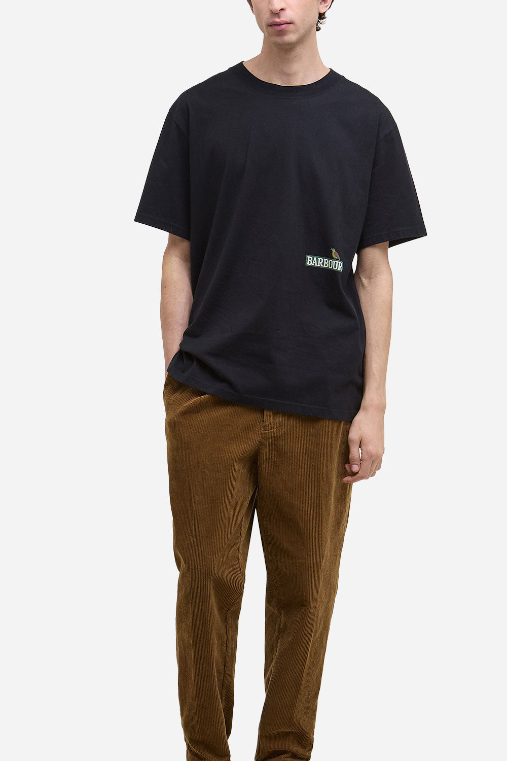 Barbour Campbell OS Graphic T-Shirt (أسود)