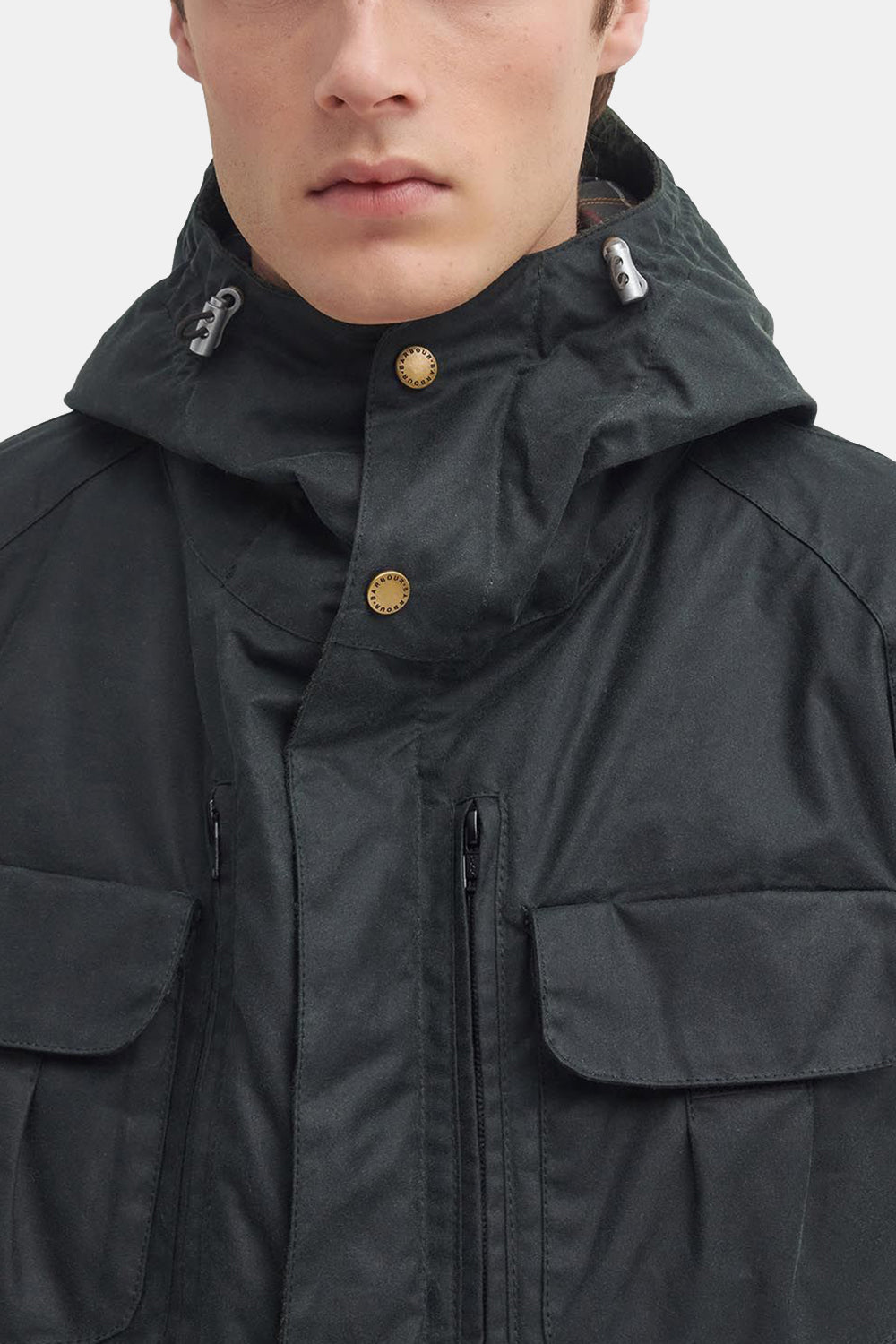 Barbour X to Ki to Bicycle Wax Jacket (Sage)
