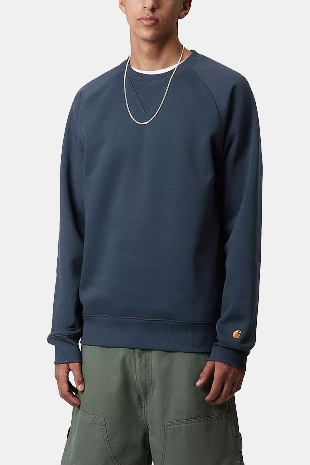 Carhartt WIP Thase Sweatshirt (Dusky Blue/Gold)