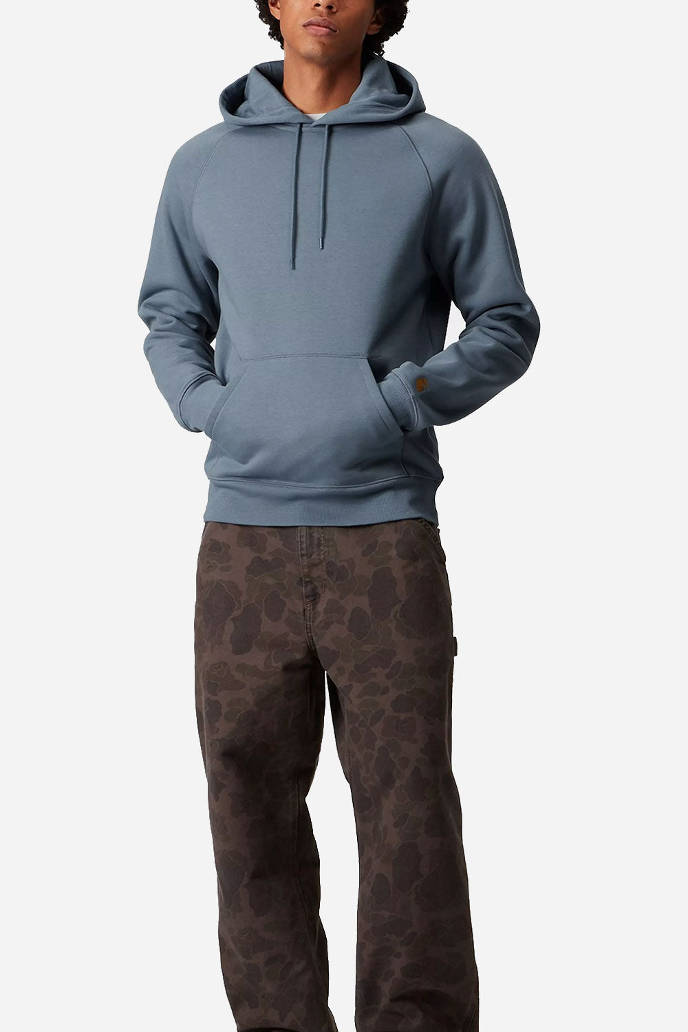 Carhartt Wip Hooded Chase Sweat (Angelite/Gold)