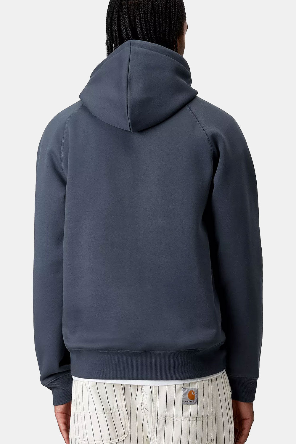 Carhartt Wip مقنعن مطاردة العرق (الأزرق/الذهب الغسق)