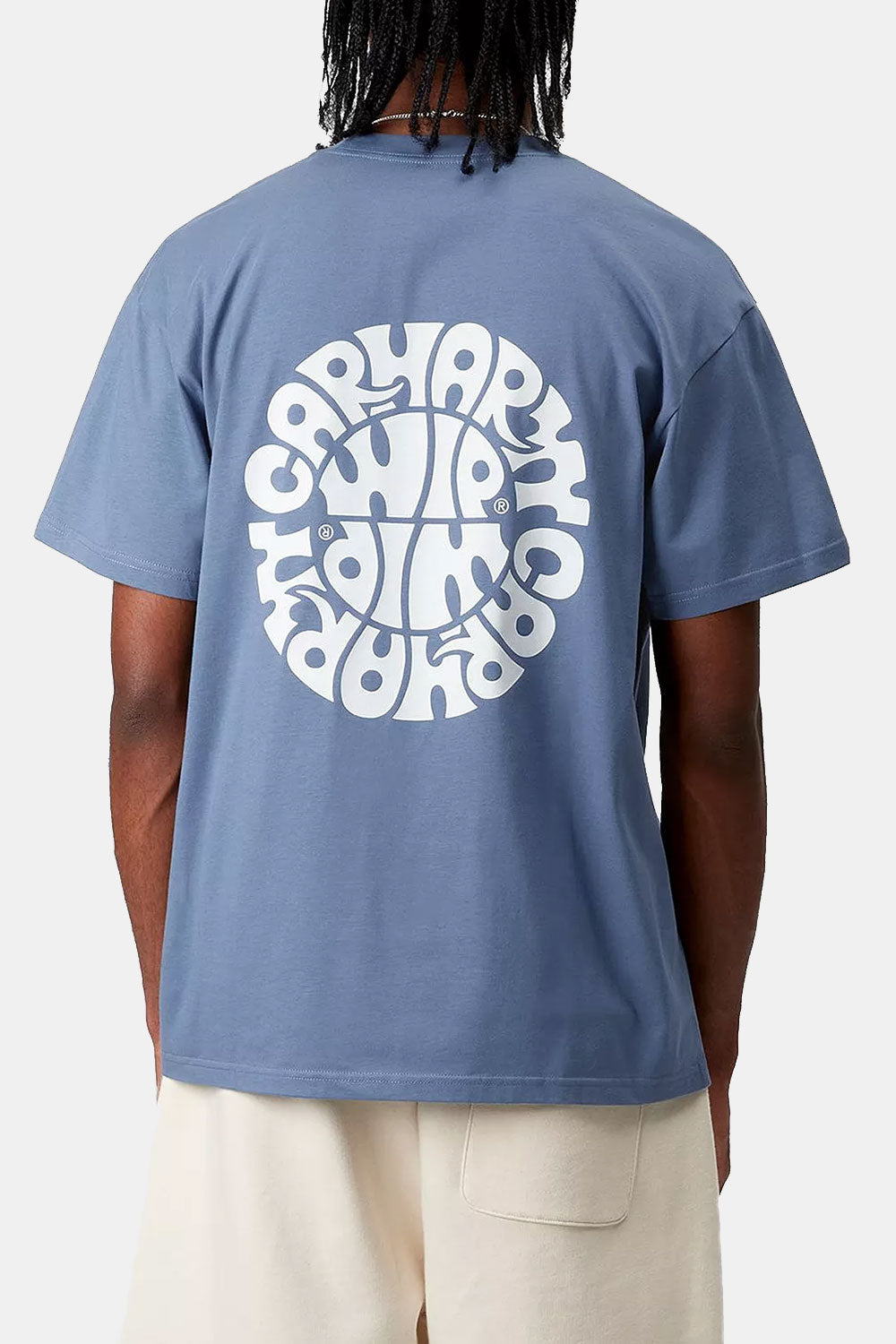 قميص جازي القميص القصيرة في كارهارت (قزحية زرقاء/أبيض)