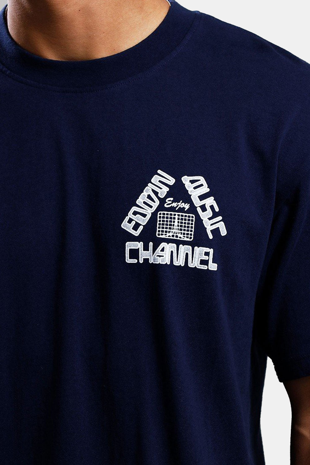 Edwin استمتع بقميص EMC (الأزرق البحري)