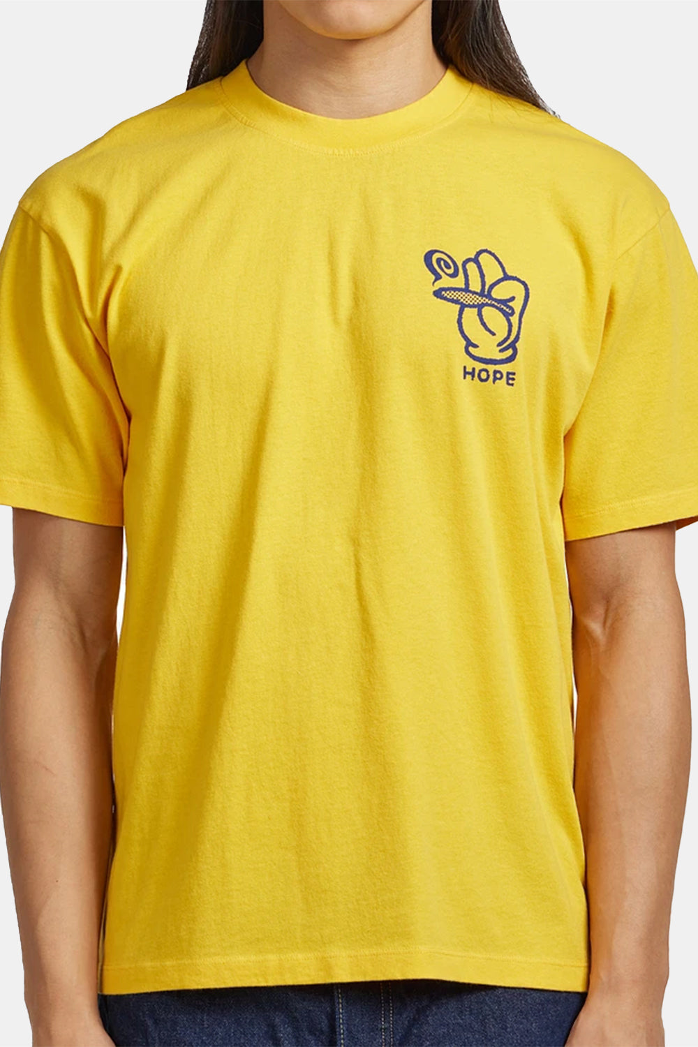 تي شيرت إدوين هوب القصيرة القصيرة (كروم الليمون)