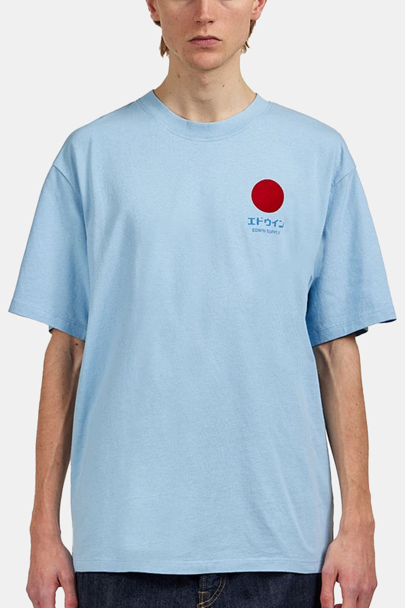 تي شيرت Edwin Japan Sun Supply (أزرق هادئ)