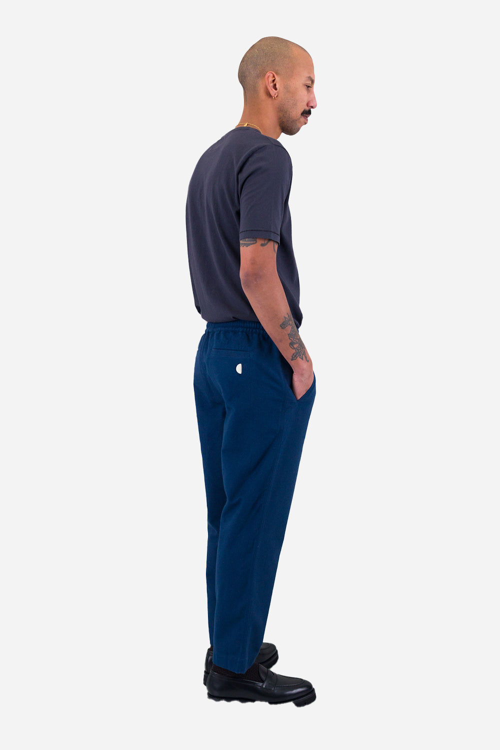 Pank Drawcord Assembly Pant (Moleskin الحبر الأزرق)