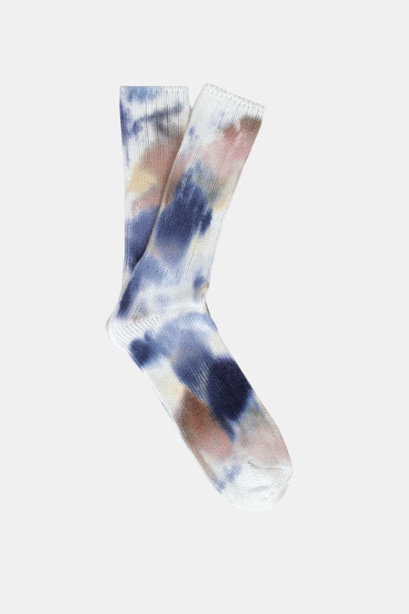 Anonymous Ism Scatter Dye Crew Socks (Navy Melange) | Socks