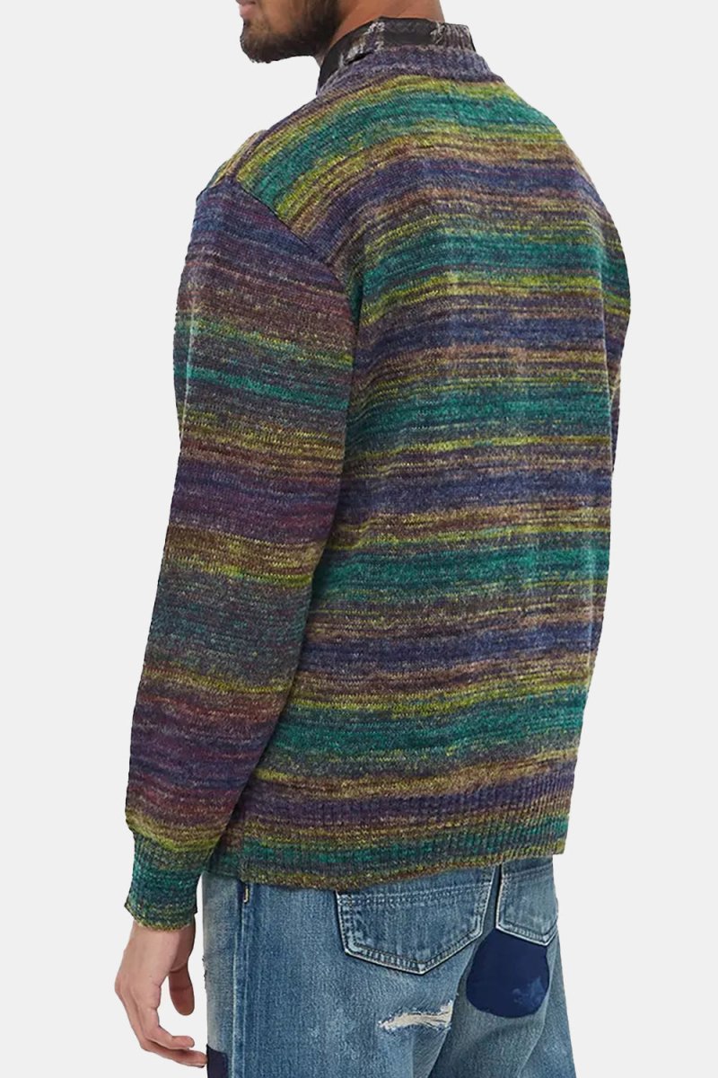 Anonymous Ism Splash Crew Knit (Moss) | Knitwear