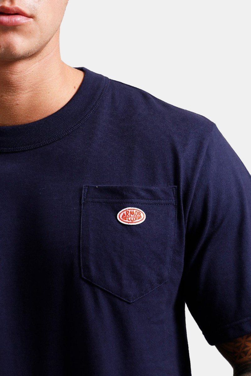 Armor Lux Heritage Pocket T-Shirt (Navire Blue) | T-Shirts