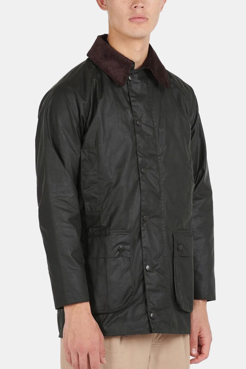 Barbour White Label SL Beaufort Waxed Cotton Jacket (Sage) | Coats & Jackets