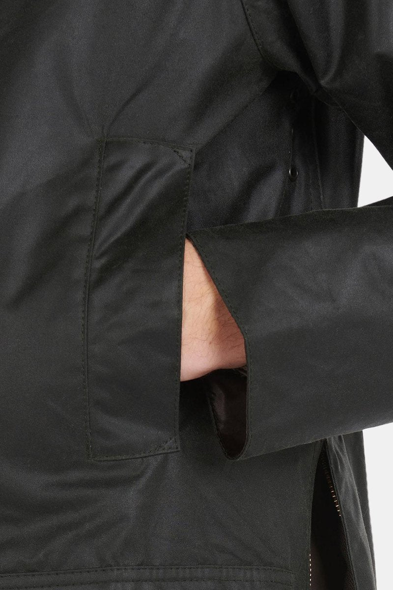 Barbour White Label SL Beaufort Waxed Cotton Jacket (Sage) | Coats & Jackets