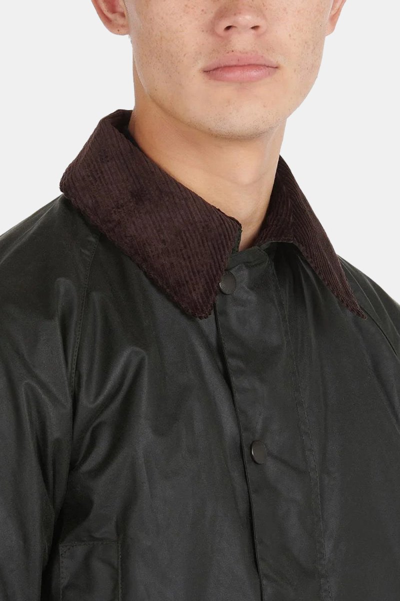 Barbour White Label SL Beaufort Waxed Cotton Jacket (Sage) | Coats & Jackets