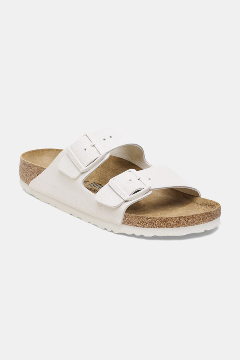 Birkenstock Arizona Suede Leather (Antique White) | Sandals