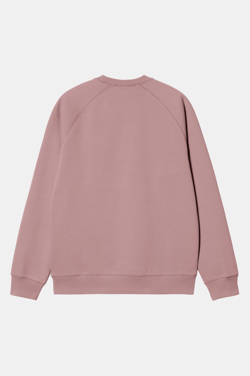Carhartt WIP Chase Sweatshirt (Glassy Pink/Gold) | Sweaters