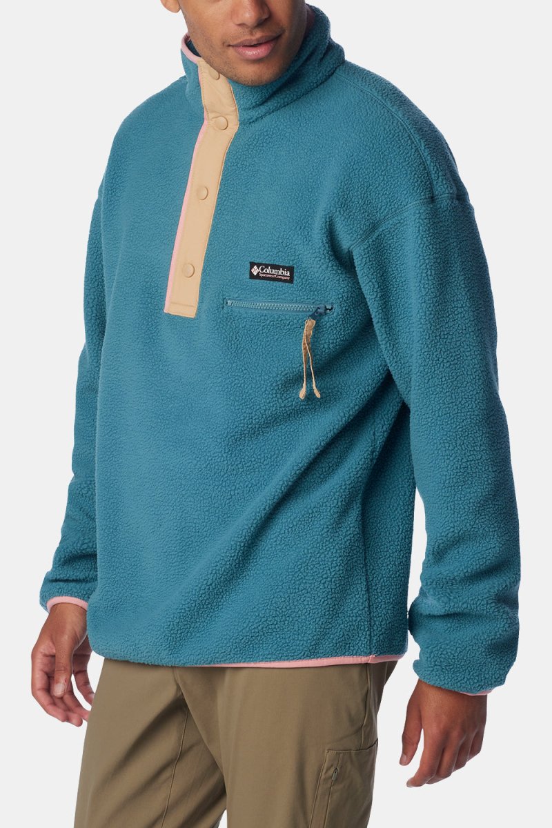 Columbia Helvetia Half Snap Fleece (Cloudburst/Canoe/Salmon Rose) | Sweaters