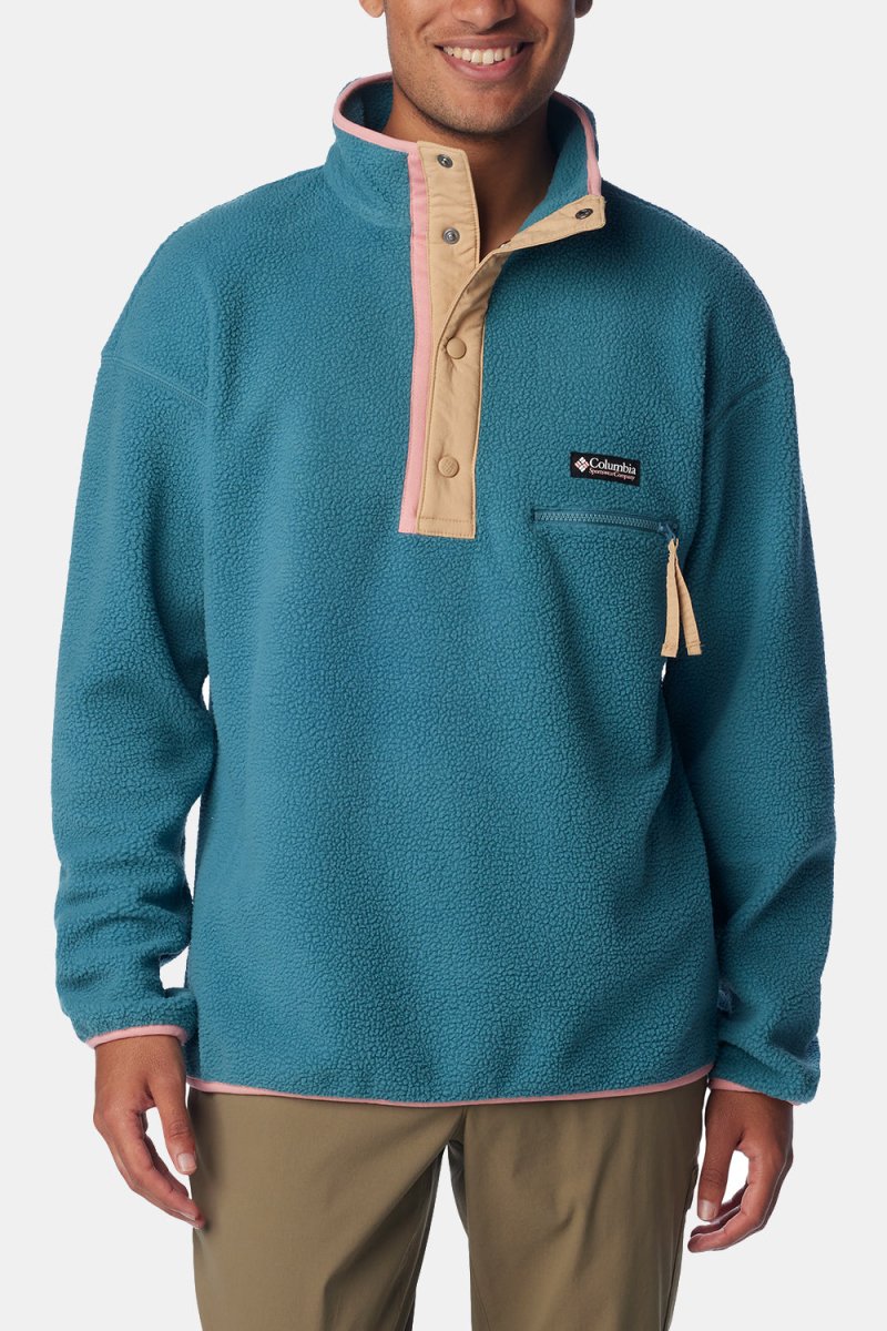 Columbia Helvetia Half Snap Fleece (Cloudburst/Canoe/Salmon Rose) | Sweaters