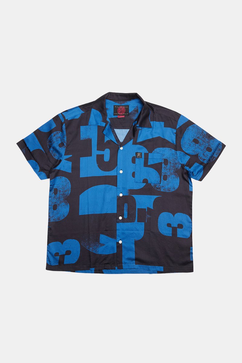 Deus Arithmetic Short Sleeve Shirt (Blue) | Shirts