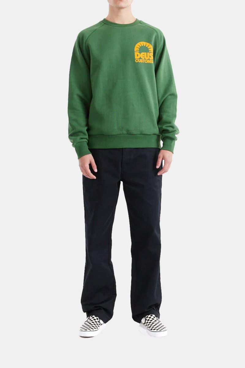 Deus Melodies Crew Sweatshirt (Hillside Green) | Sweaters