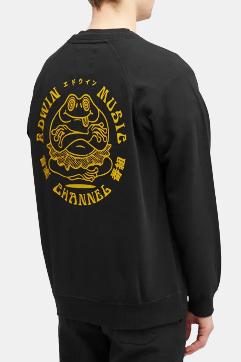 Edwin Music Channel Heavy Felpa Sweat (Black) | Sweaters