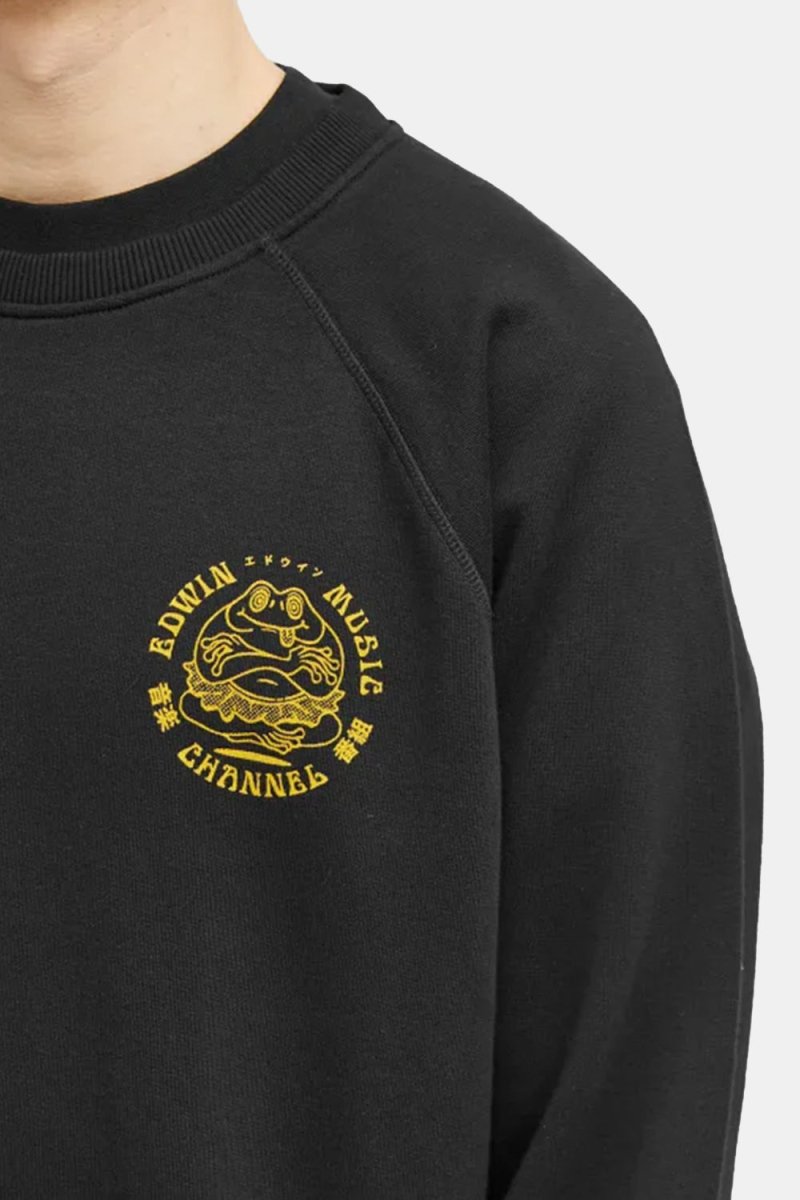 Edwin Music Channel Heavy Felpa Sweat (Black) | Sweaters