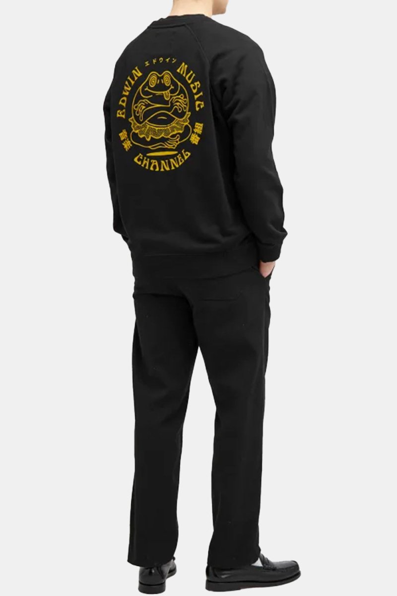 Edwin Music Channel Heavy Felpa Sweat (Black) | Sweaters