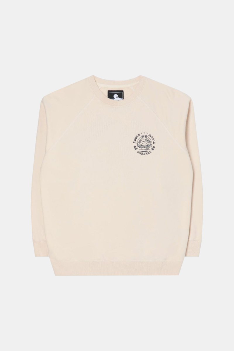 Edwin Music Channel Heavy Sweatshirt (Whisper White) | Sweaters