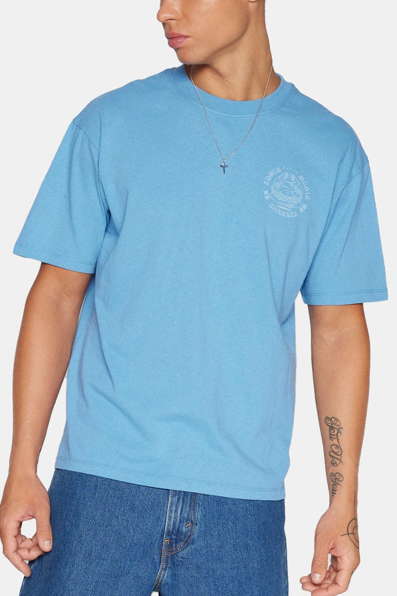 Edwin Music Channel T-Shirt (Parisian Blue) | T-Shirts