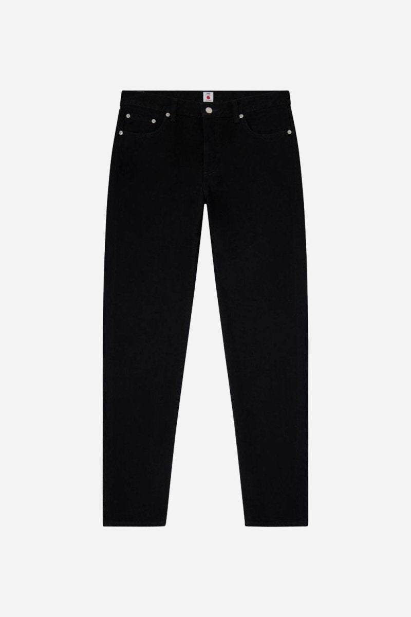 Edwin Regular Tapered Denim Jeans (Black Unwashed) | Jeans