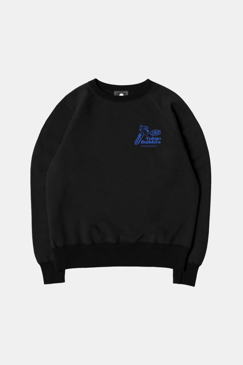 Edwin Tokyo Builders Heavy Sweatshirt (Black) | Sweaters