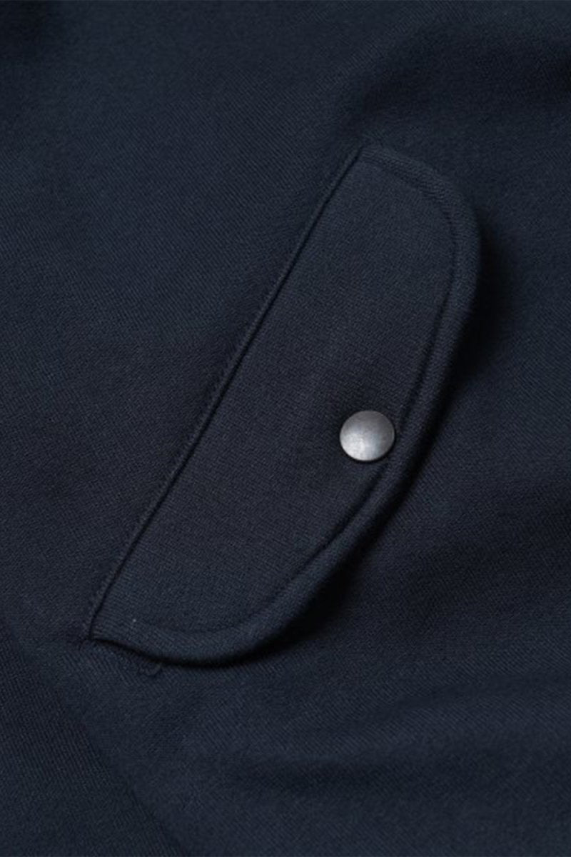 Frizmworks Banding Snap Sweatshirt (Navy) | Sweaters