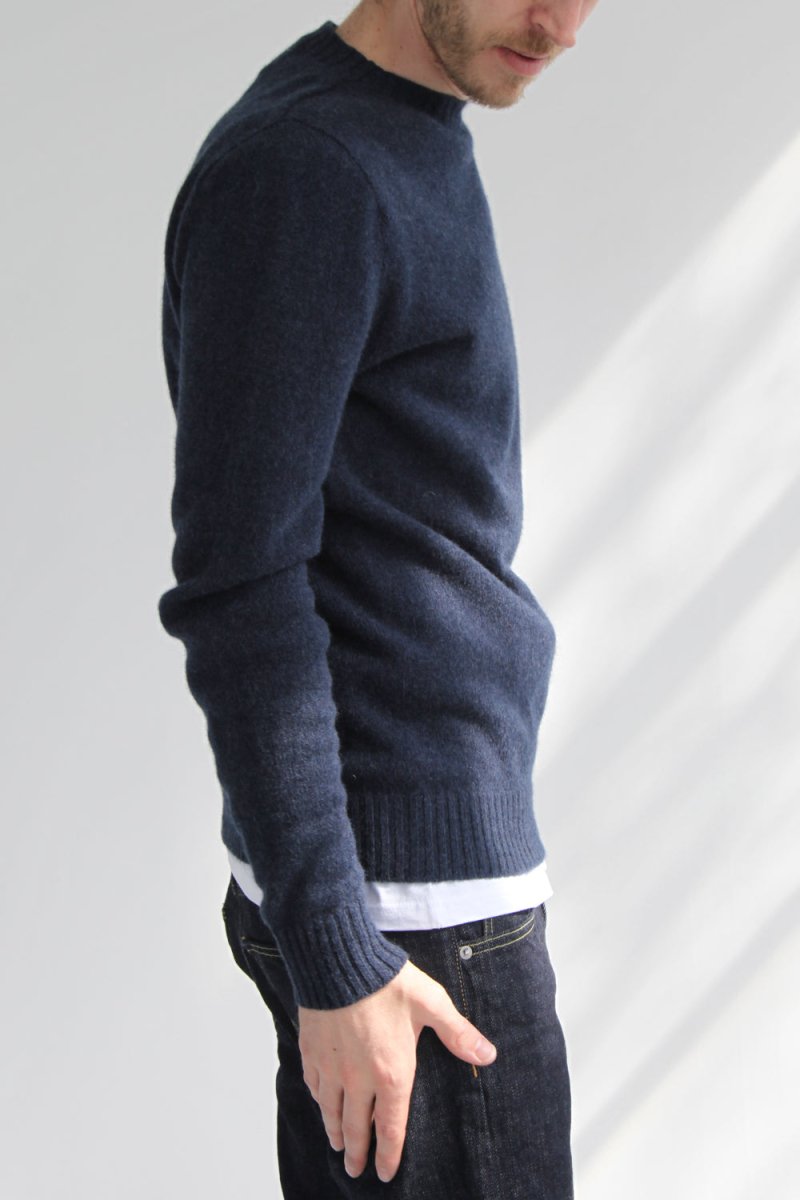 Half-Dozen Supersoft Wool & Cashmere Crew (Bakjal Navy) | Knitwear
