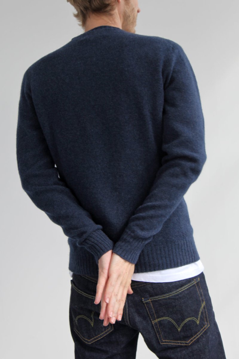 Half-Dozen Supersoft Wool & Cashmere Crew (Bakjal Navy) | Knitwear