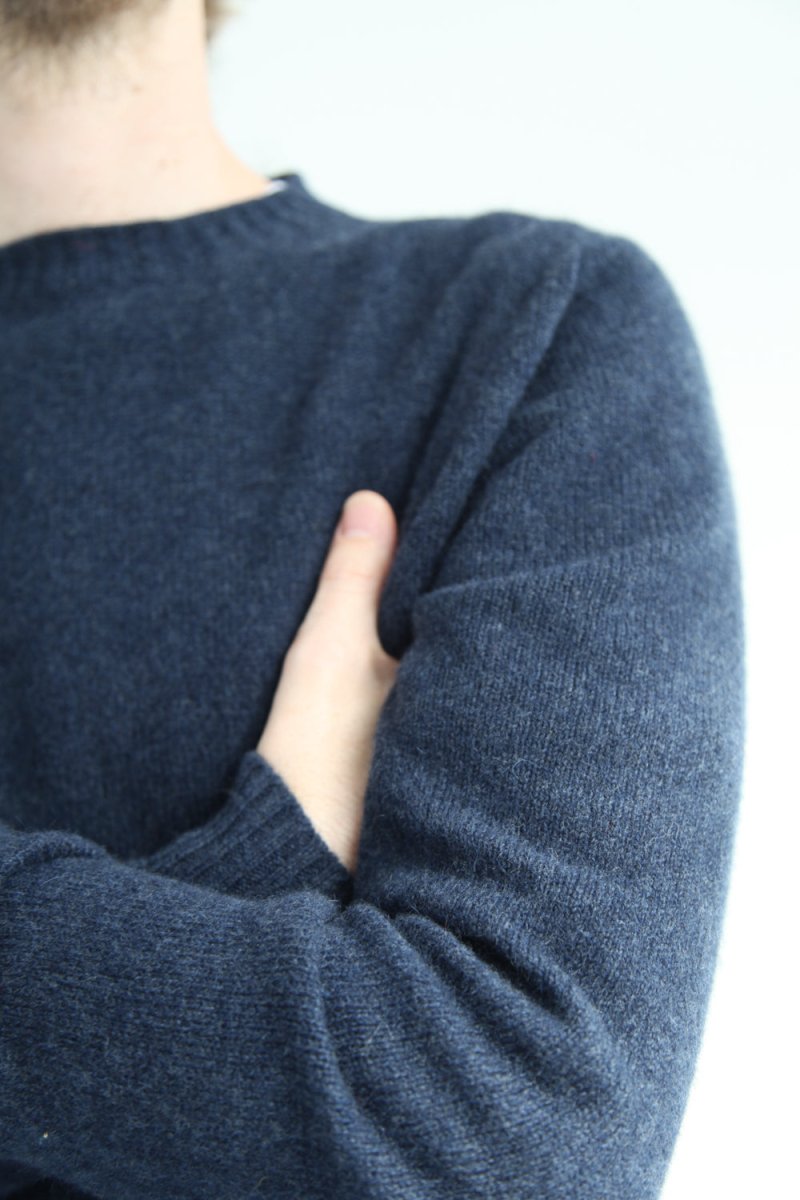 Half-Dozen Supersoft Wool & Cashmere Crew (Bakjal Navy) | Knitwear