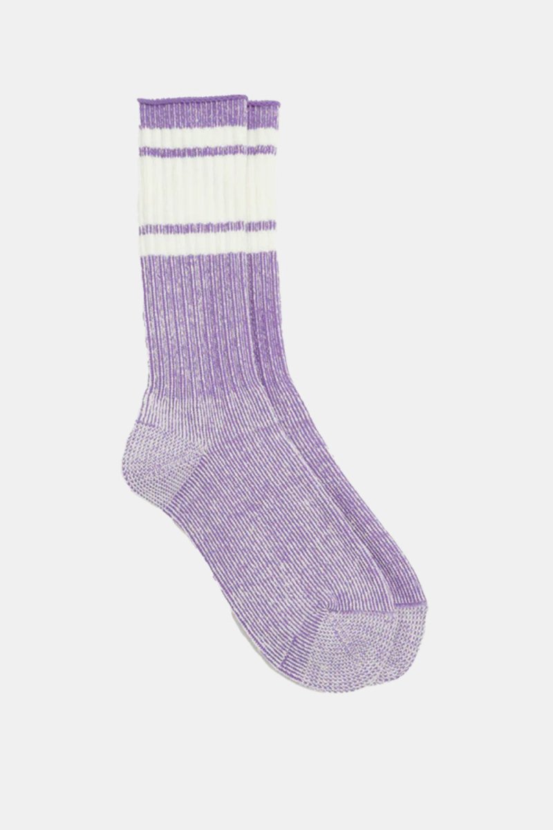 Kinari Skater Plating Crew Socks (Purple) | Socks