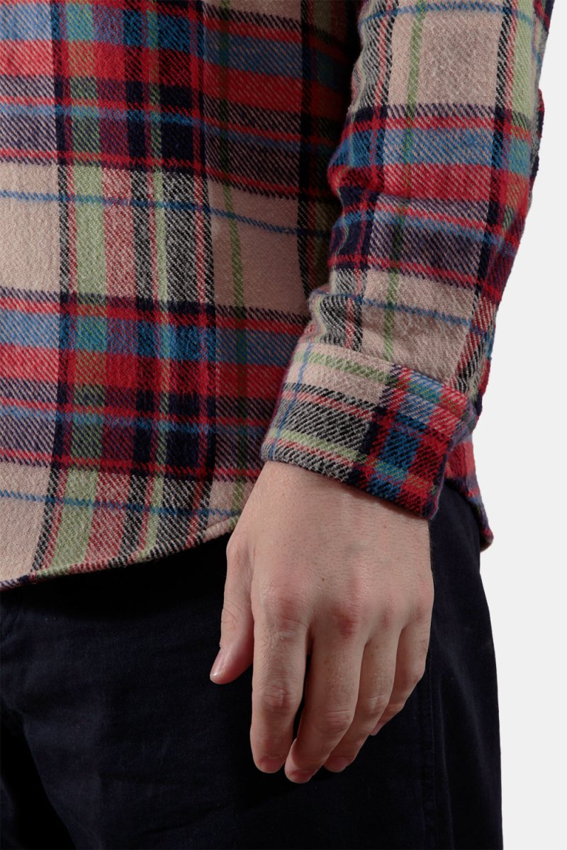 Portuguese Flannel Crush ESP Check Shirt (Red / Ecru) | Shirts