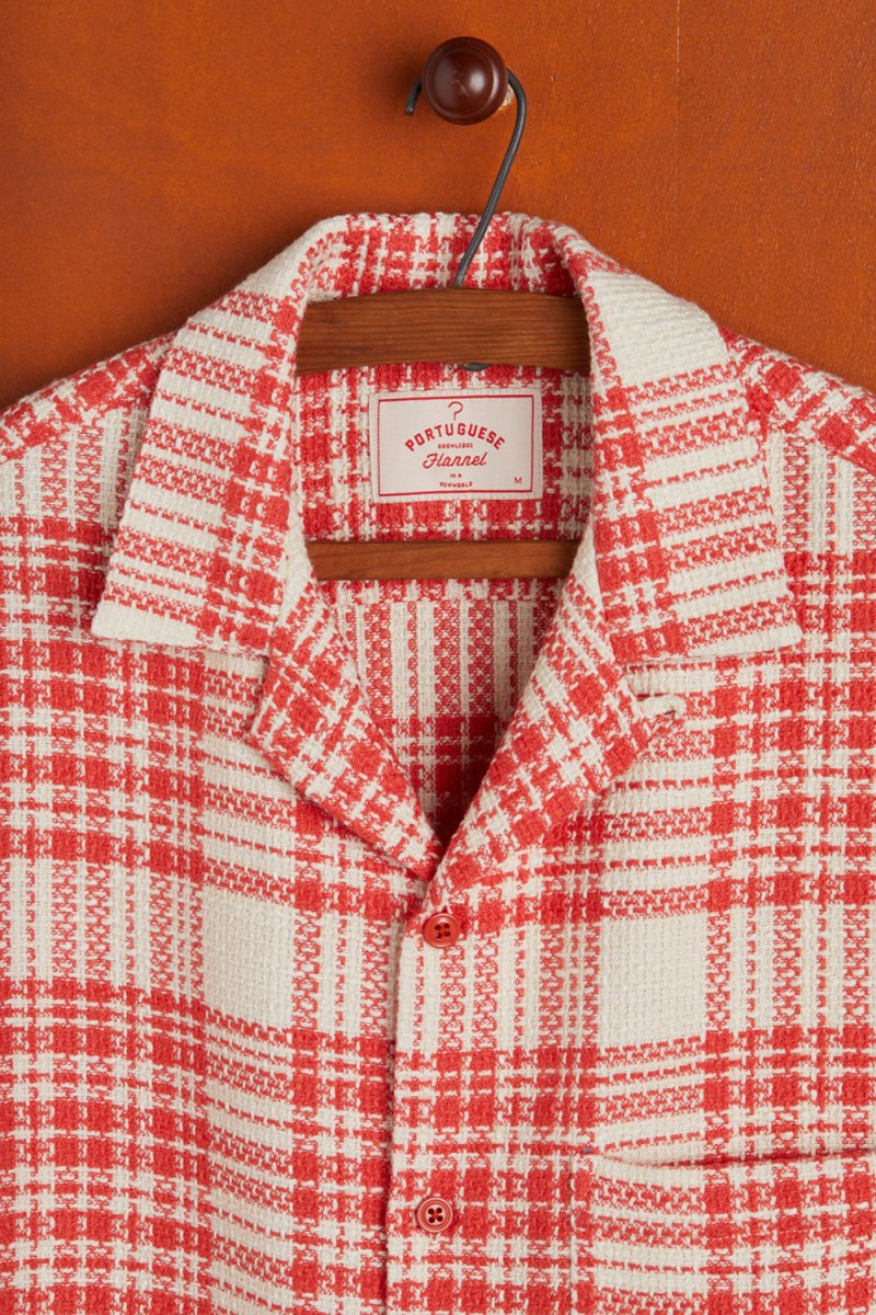 Portuguese Flannel Garden Plaid Shirt (Red) | Shirts