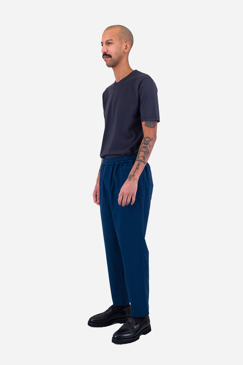 Pank Drawcord Assembly Pant (Moleskin الحبر الأزرق)