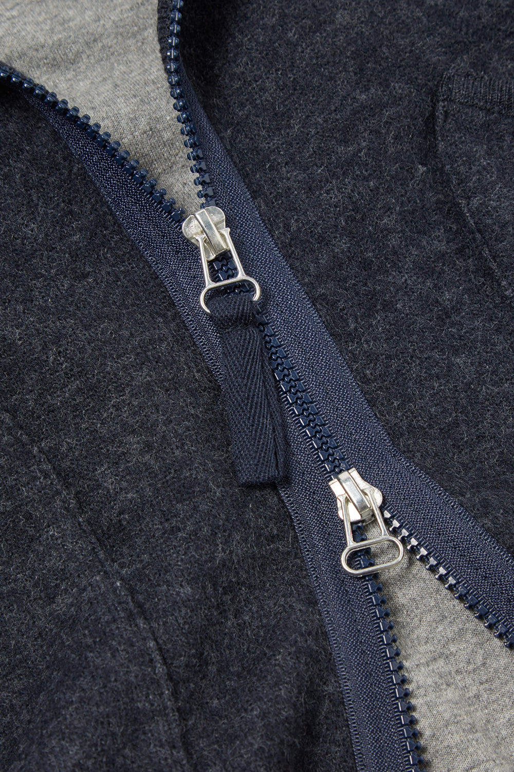 Universal Works Zip Liner Soft Wool Jacket (Blue)