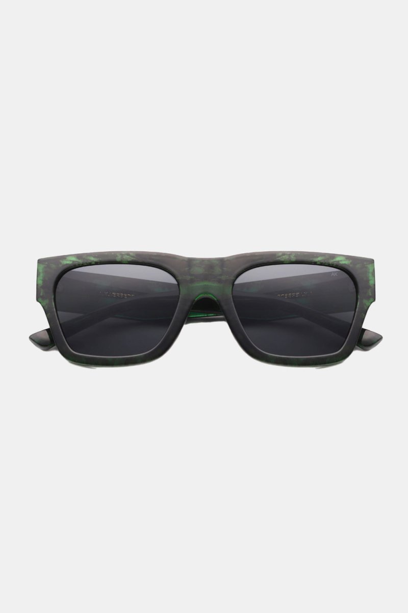 A Kjaerbede Agnes Big Frame Sunglasses (Green Marble Transparent) | Sunglasses