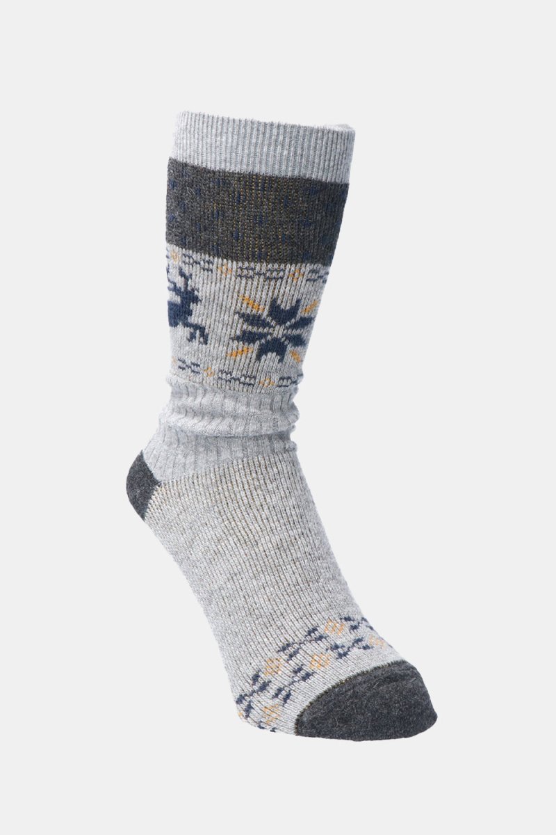 Anonymous Ism Holiday Deer Links Crew Sock (Grey) | Socks