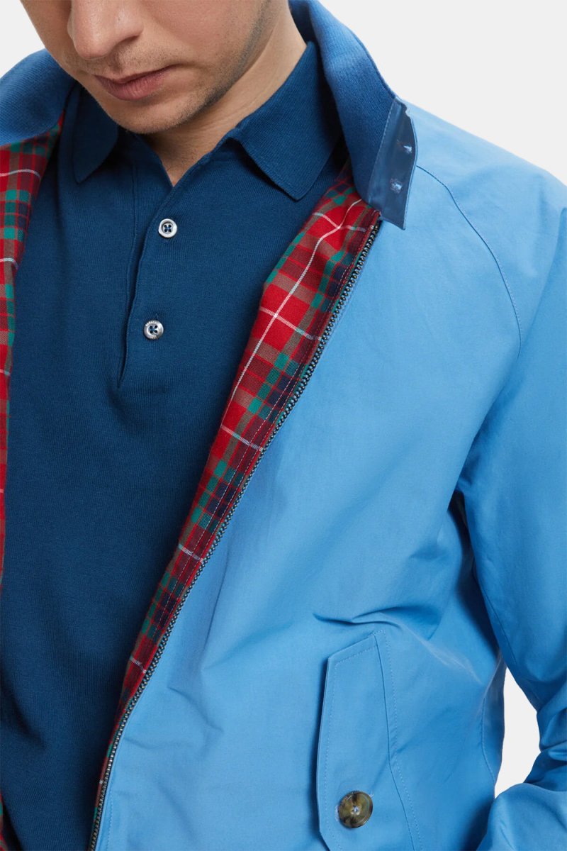 Baracuta G9 Classic Cotton-Blend Harrington Jacket (Heritage Blue) | Jackets
