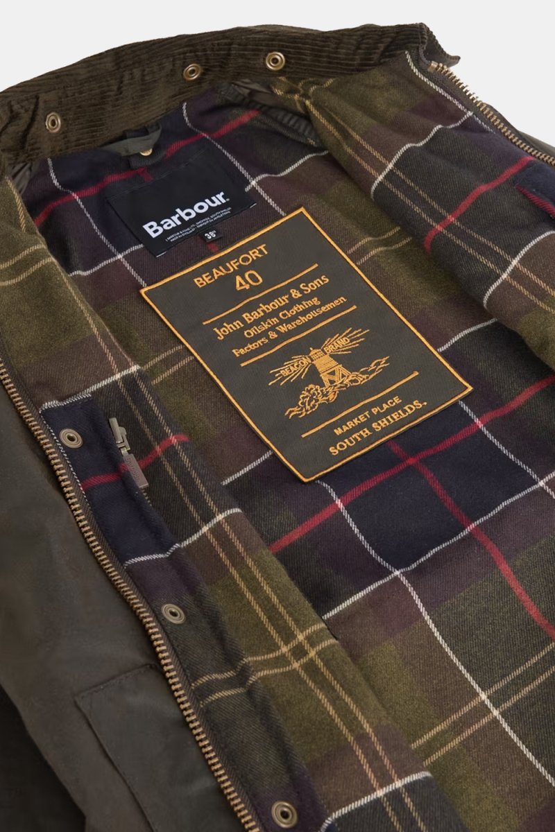 Barbour 40th Anniversary Beaufort Wax Jacket (Sage) | Jackets