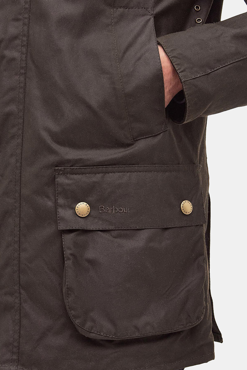 Barbour Ashby Waxed Jacket (Olive) | Jackets