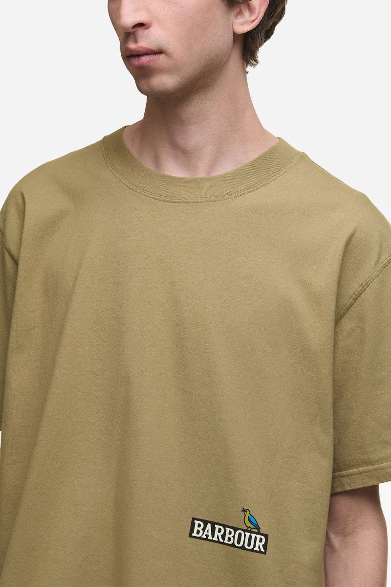 Barbour Campbell OS Graphic T-Shirt (British Khaki) | T-Shirts