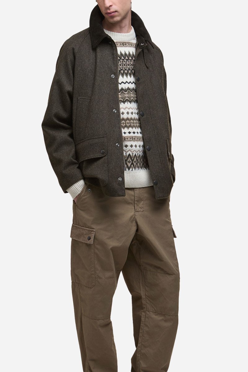 Barbour Modified Bedale Wool Jacket (Olive) | Jackets