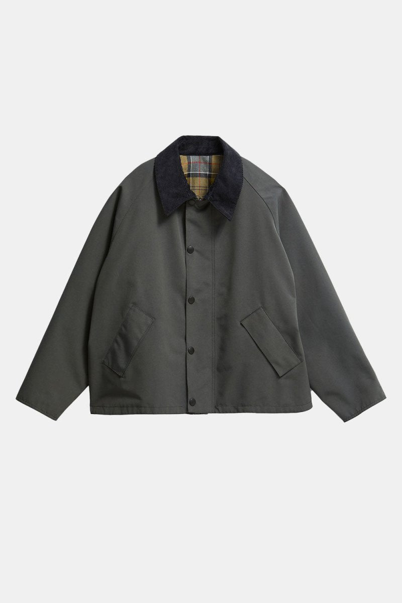 Barbour Oversized Reversible Transport Jacket (Asphalt) | Jackets