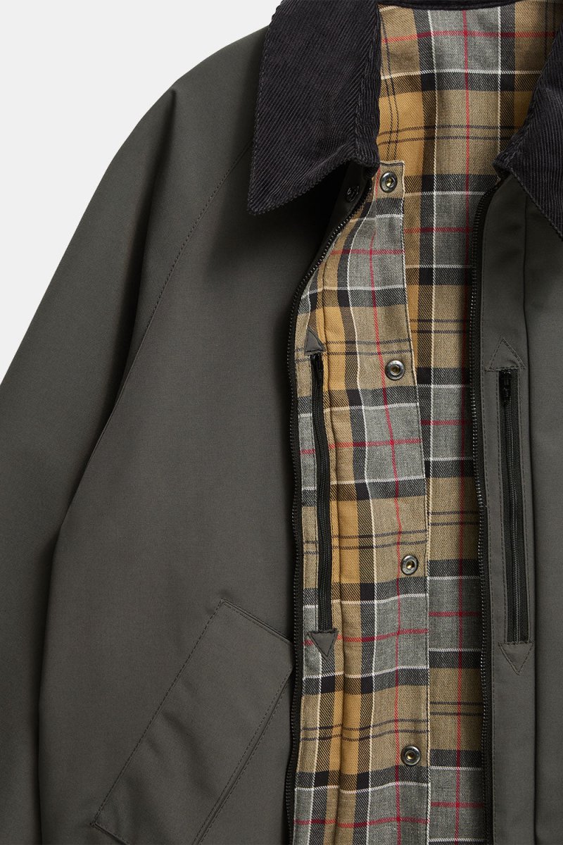 Barbour Oversized Reversible Transport Jacket (Asphalt) | Jackets