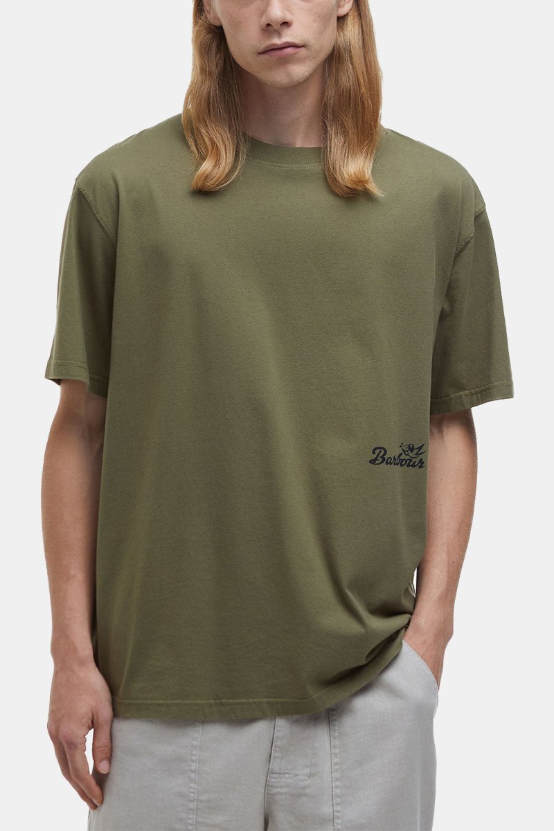 Barbour Regence Oversized T-Shirt (Burnt Olive) | T-Shirts