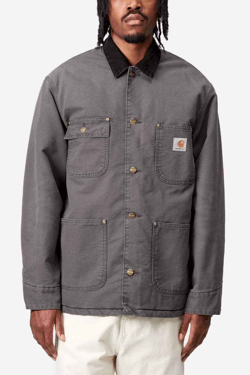 Carhartt WIP OG Chore Coat (Graphite/Black) | Jackets