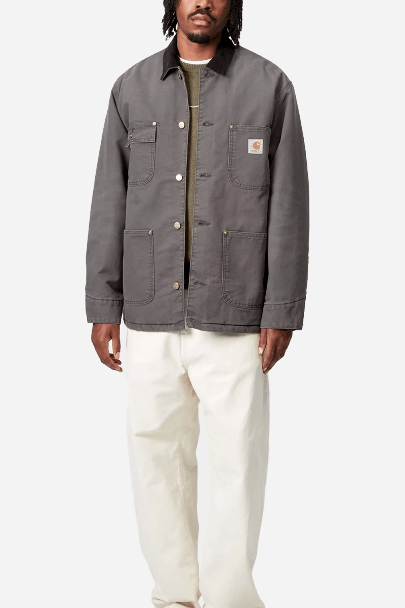 Carhartt WIP OG Chore Coat (Graphite/Black) | Jackets
